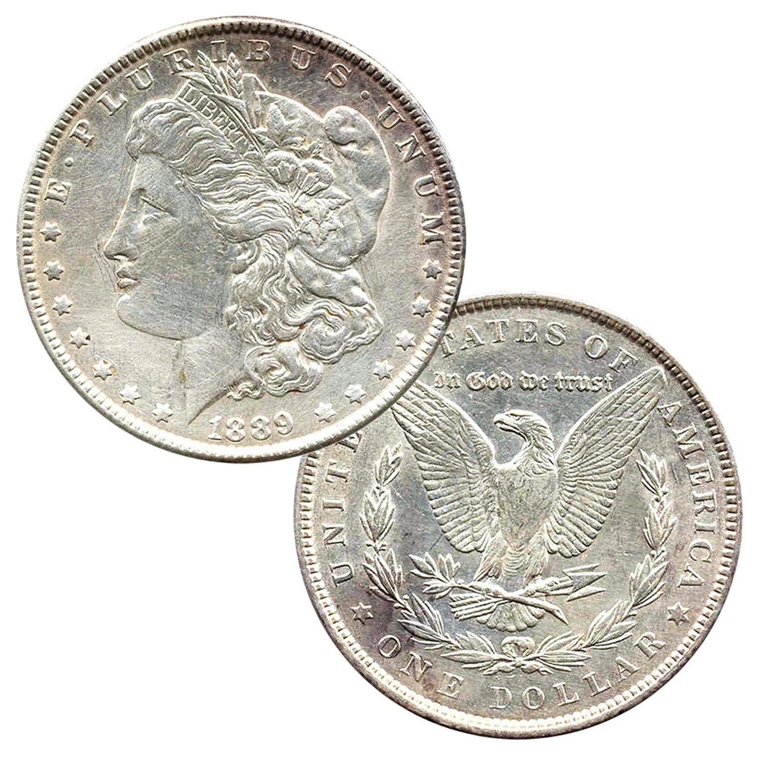 Dólar Morgan de plata al 90 % anterior a 1921 (1878-1904) Extra fino-1