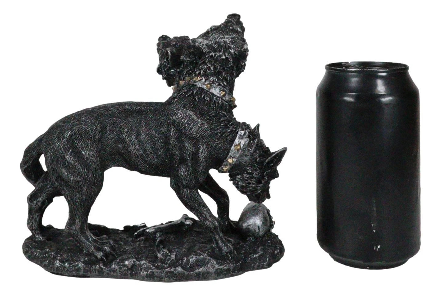 Figura de Cerbero, guardián de la hidra de tres cabezas, perro de Hades, perro guardián de la mitología griega-8
