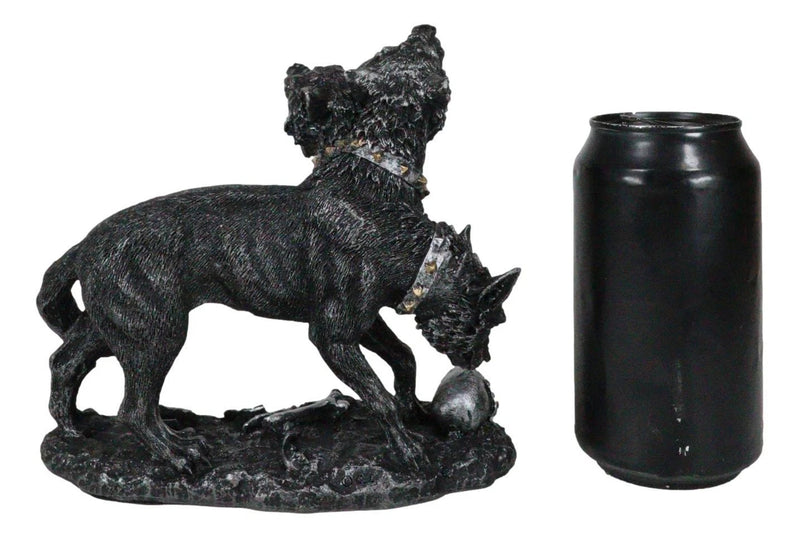 Figura de Cerbero, guardián de la hidra de tres cabezas, perro de Hades, perro guardián de la mitología griega-8
