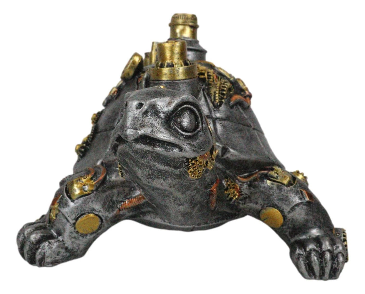 Victorian Steam Age Nautical Steampunk Geared Bionic Turtle Tortoise Figurine-9