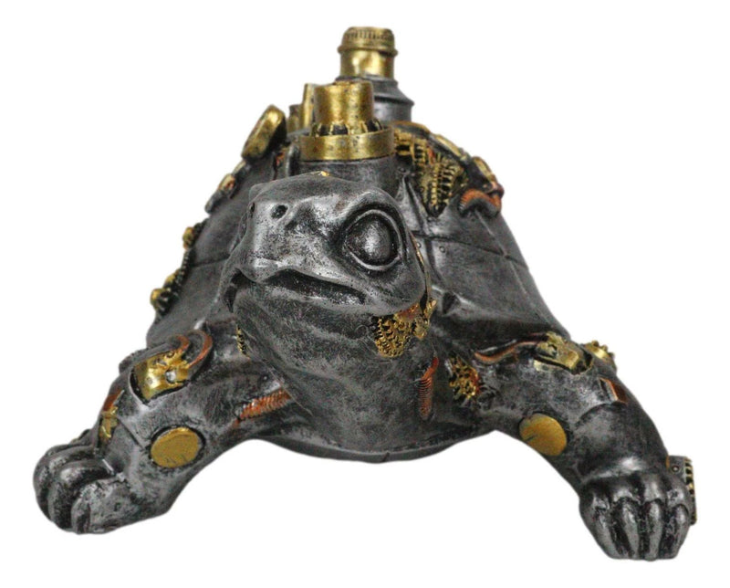 Victorian Steam Age Nautical Steampunk Geared Bionic Turtle Tortoise Figurine-9