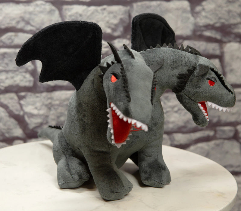 Hercules Second Labor Greek Hydra 2 Headed Dragon Luxe Soft Plush Toy 14"W-8