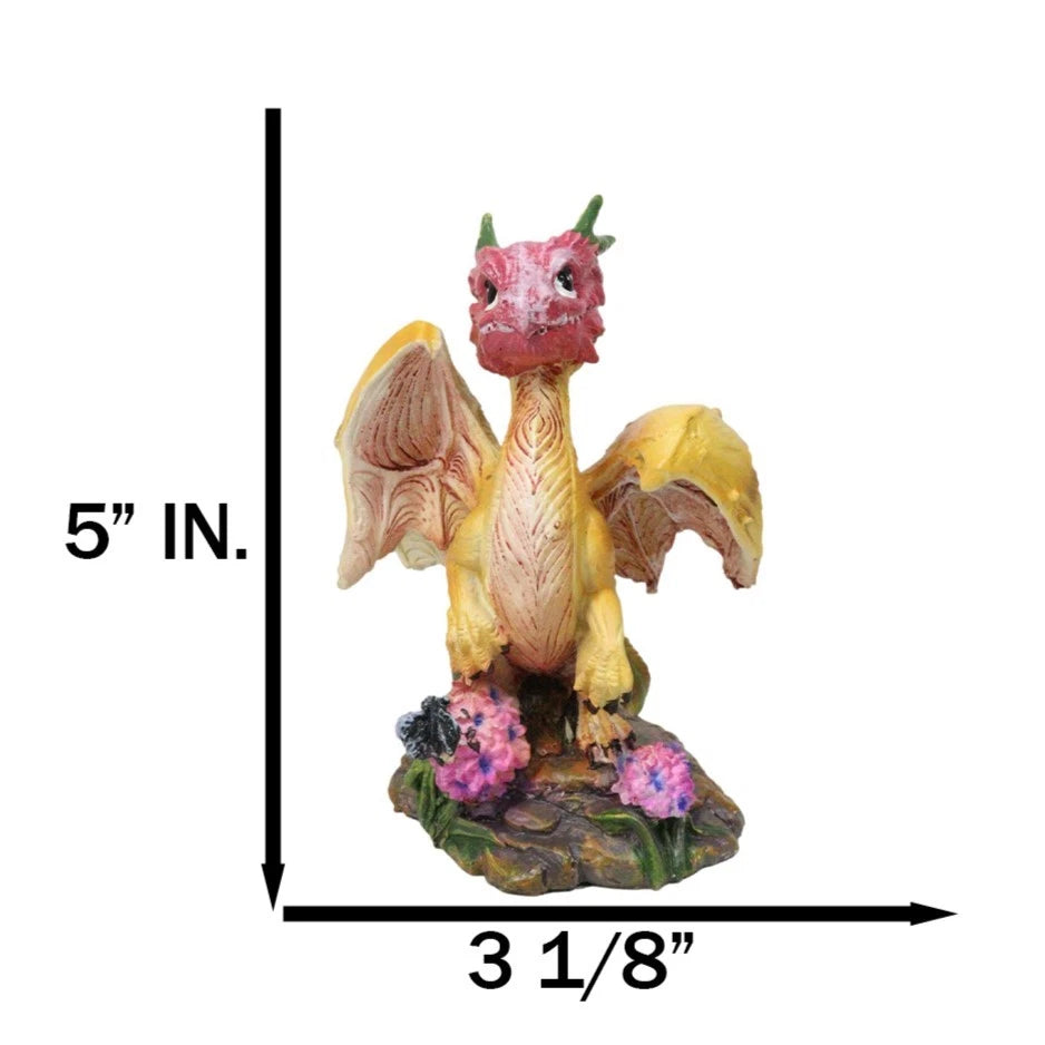 Colorful Fruits Vegetables Yellow Onion Dragon Figurine Fairy Garden Decor-10