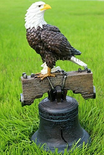 Estatua de la Campana de la Libertad del Águila Calva de la Gloria Patriótica Estadounidense del Día de la Independencia