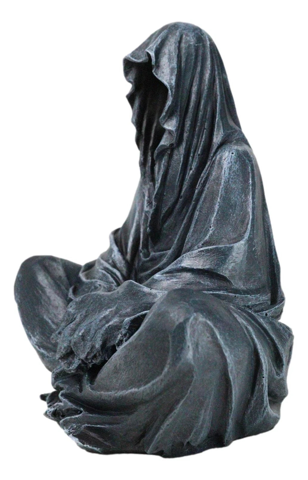 Reaper of Souls Grim Reaper In Hooded Cloak Backflow Incense Cone Burner Statue-9