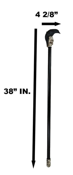 Dark Raven Crow On Skull Walking Cane Ghosts Of Silent Hill Resin Fiber Glass-9