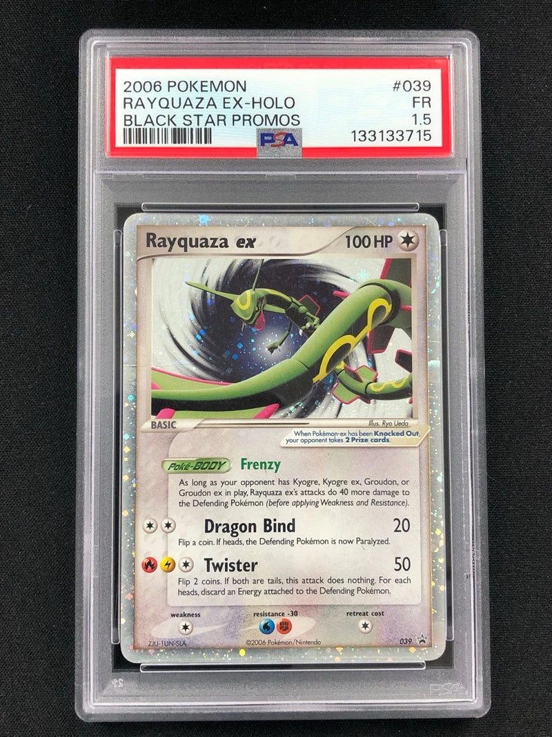 Pokemon 2006 Rayquaza EX Holo Black Star 039 PSA 1.5-1