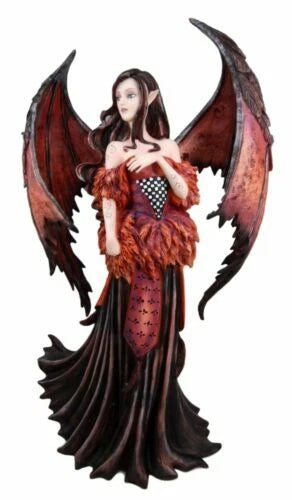 Amy Brown Fantasy Large Autumn Gothic Fairy Dracula Collector Figurine 17.5"H-5