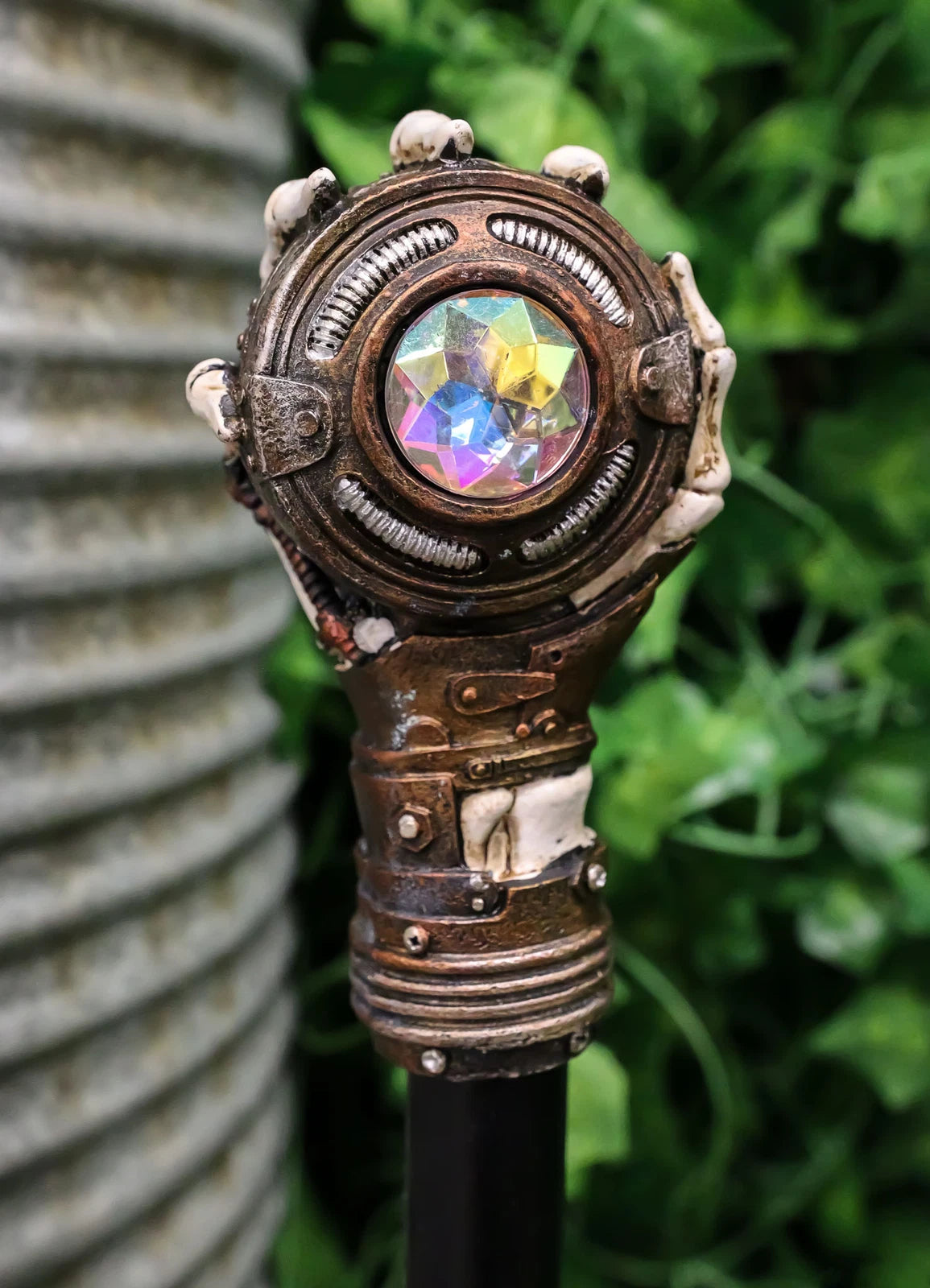 Steampunk Skeleton Hand Grasping The Evil Eye Swagger Stick Cane Party Staff 38"