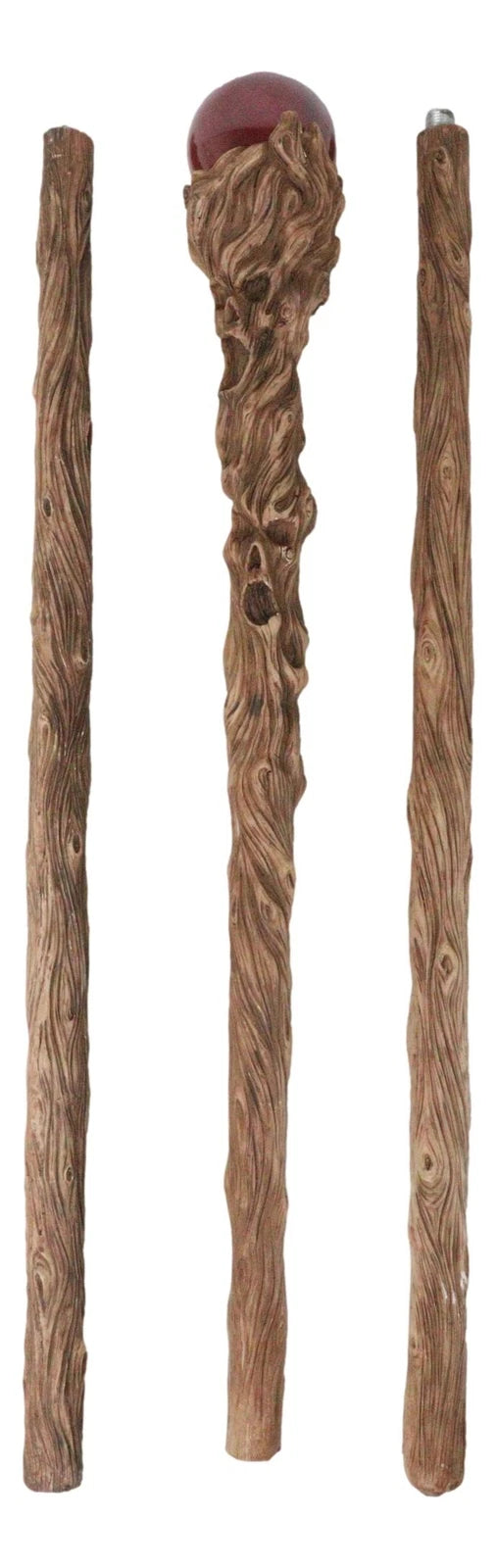 Twisted Tree Whispering Ghosts Skull Decorative 67"L Prop Cosplay Staff Cane-8