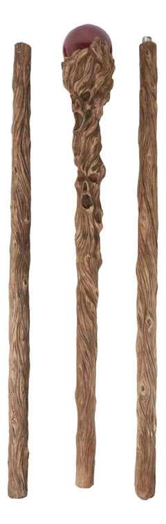 Twisted Tree Whispering Ghosts Skull Decorative 67"L Prop Cosplay Staff Cane-8