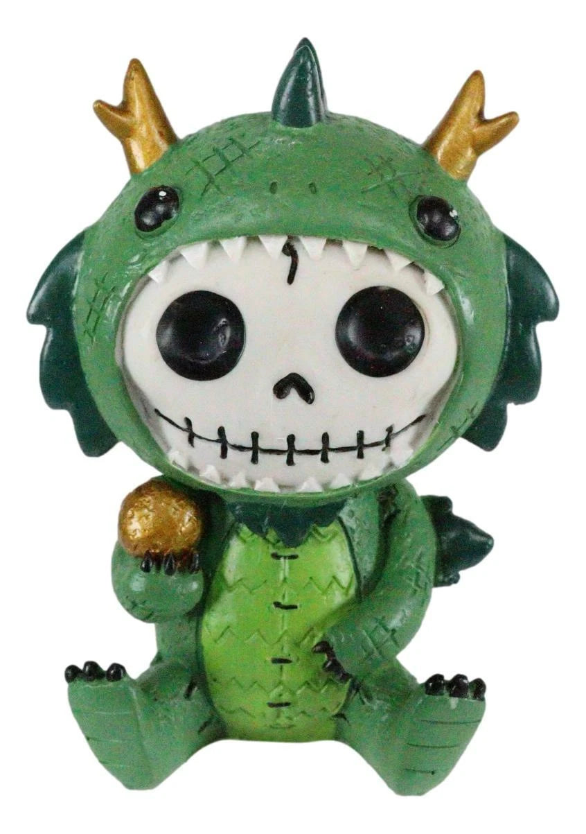 Furrybones Tatsu Japanese Dragon Skeleton Monster Sit Up Ornament Figurine-1