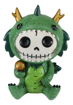 Furrybones Tatsu Japanese Dragon Skeleton Monster Sit Up Ornament Figurine-1