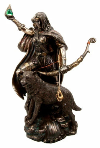 Goddess Of Winter Skadi Hunting W/ Bow Arrow & Vial of Venom Figurine-10