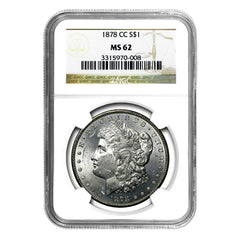 1878-CC Morgan Dollar MS62 NGC-1