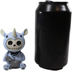 Furrybones Buster Figurine in Rhinoceros Costume 3" Tall Collectible-5