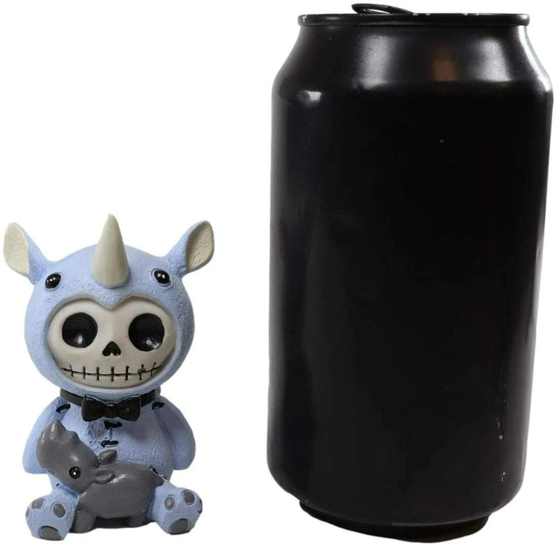 Furrybones Buster Figurine in Rhinoceros Costume 3" Tall Collectible-5