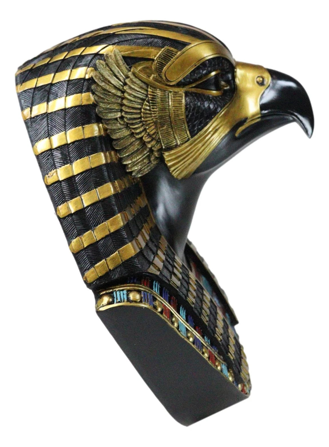 Ancient Egyptian Deity Horus God Of The Sky Bust Wall Plaque Sculpture 12.25"H-9