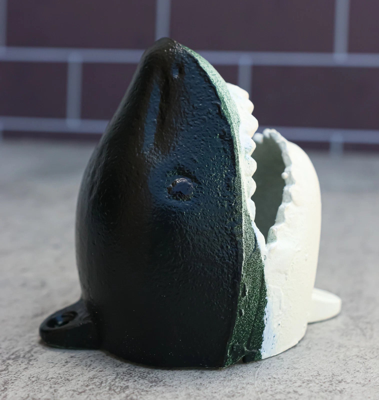 Cast Iron Nautical Marine Great White Shark Meg Fish Wall Decorative Accent-2