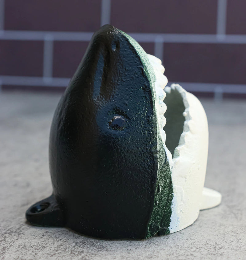 Cast Iron Nautical Marine Great White Shark Meg Fish Wall Decorative Accent-2