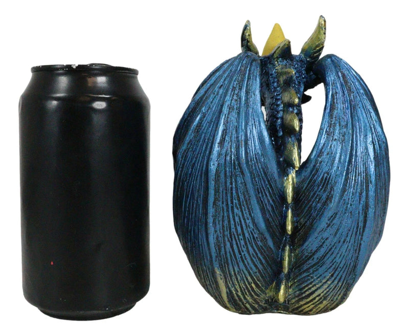 Blue Wise Dragon Guarding LED Light Crystals Smoky Backflow Cone Incense Burner-6