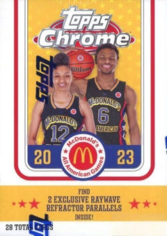 2023 Topps McDonald's All American Chrome Basketball Factory Sealed Blaster Box!-2