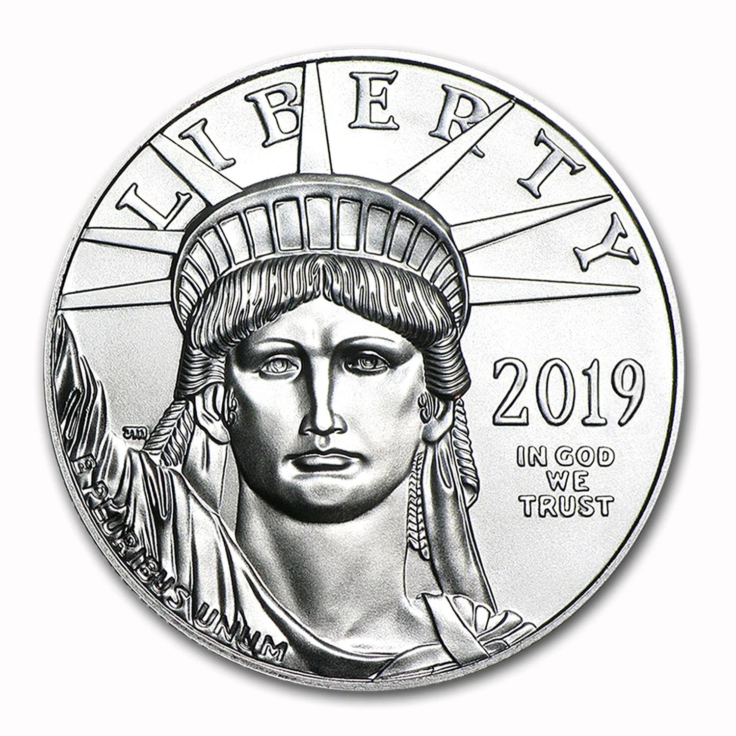 2019 $100 Platinum Eagle (1 onza) .9995 Puro $100 Brillante Sin Circular