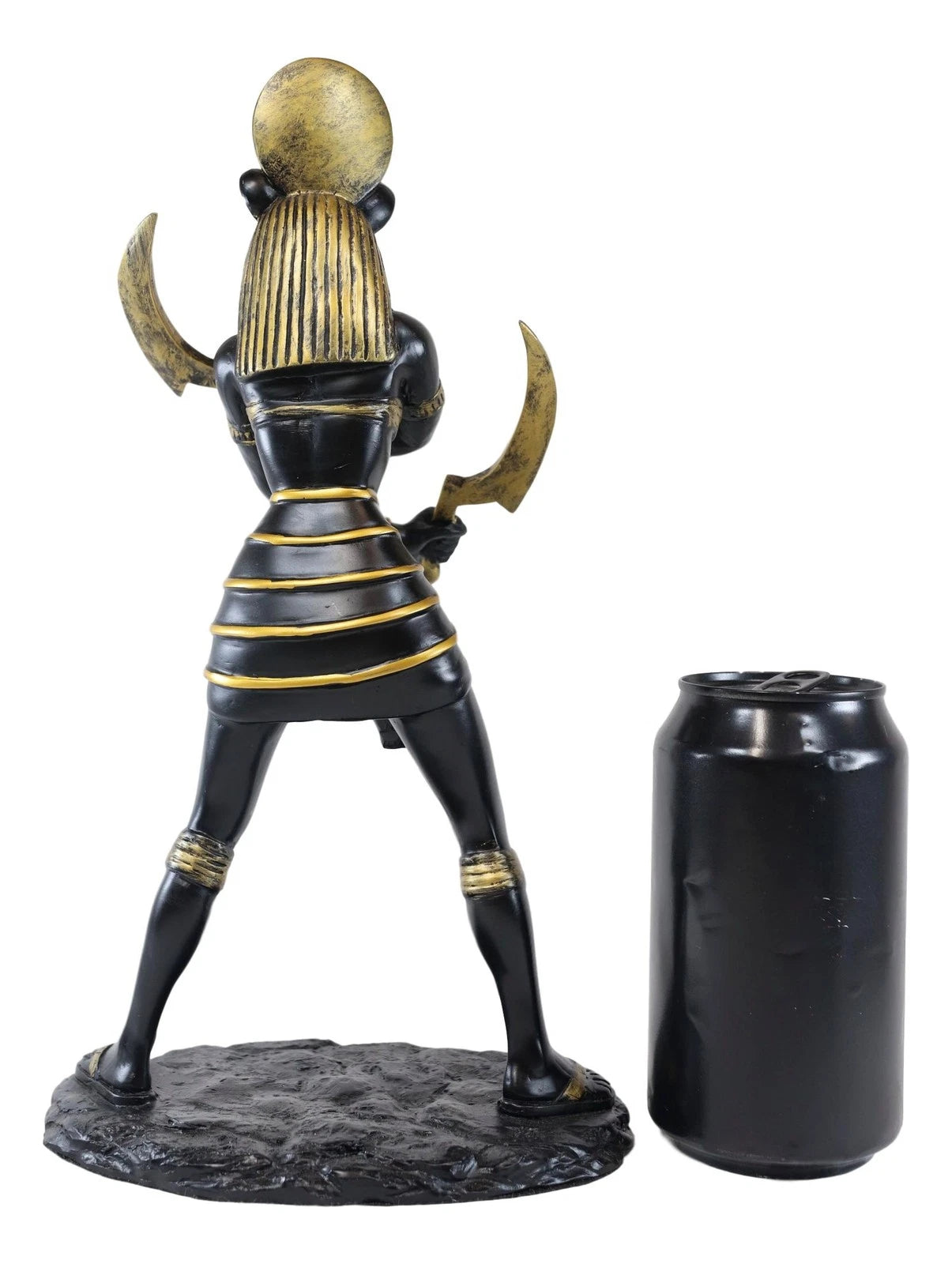 Egyptian Sun Goddess Sekhmet W/ Sickle Statue Huntress Lioness Healer-8