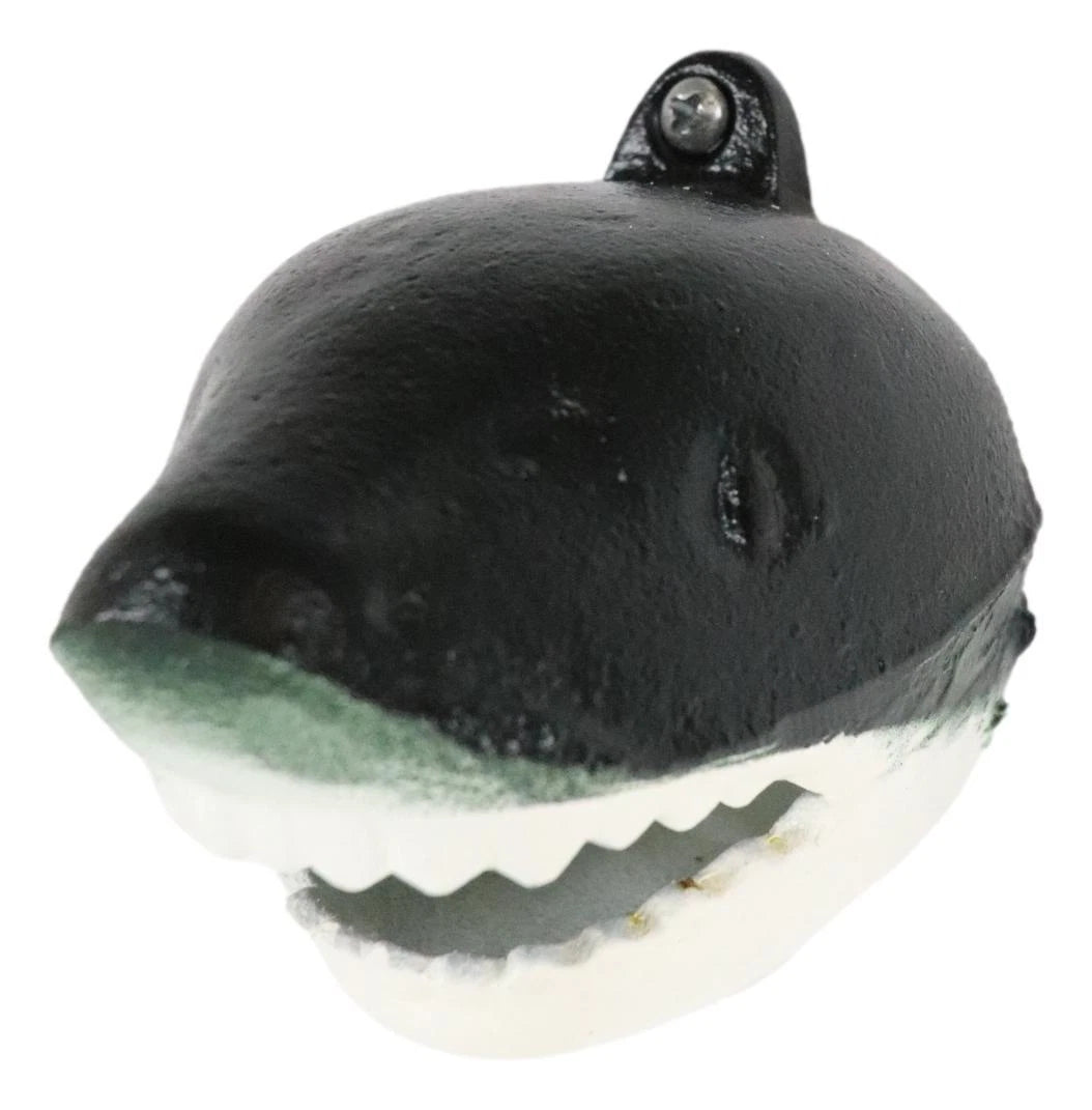 Cast Iron Nautical Marine Great White Shark Meg Fish Wall Decorative Accent-8