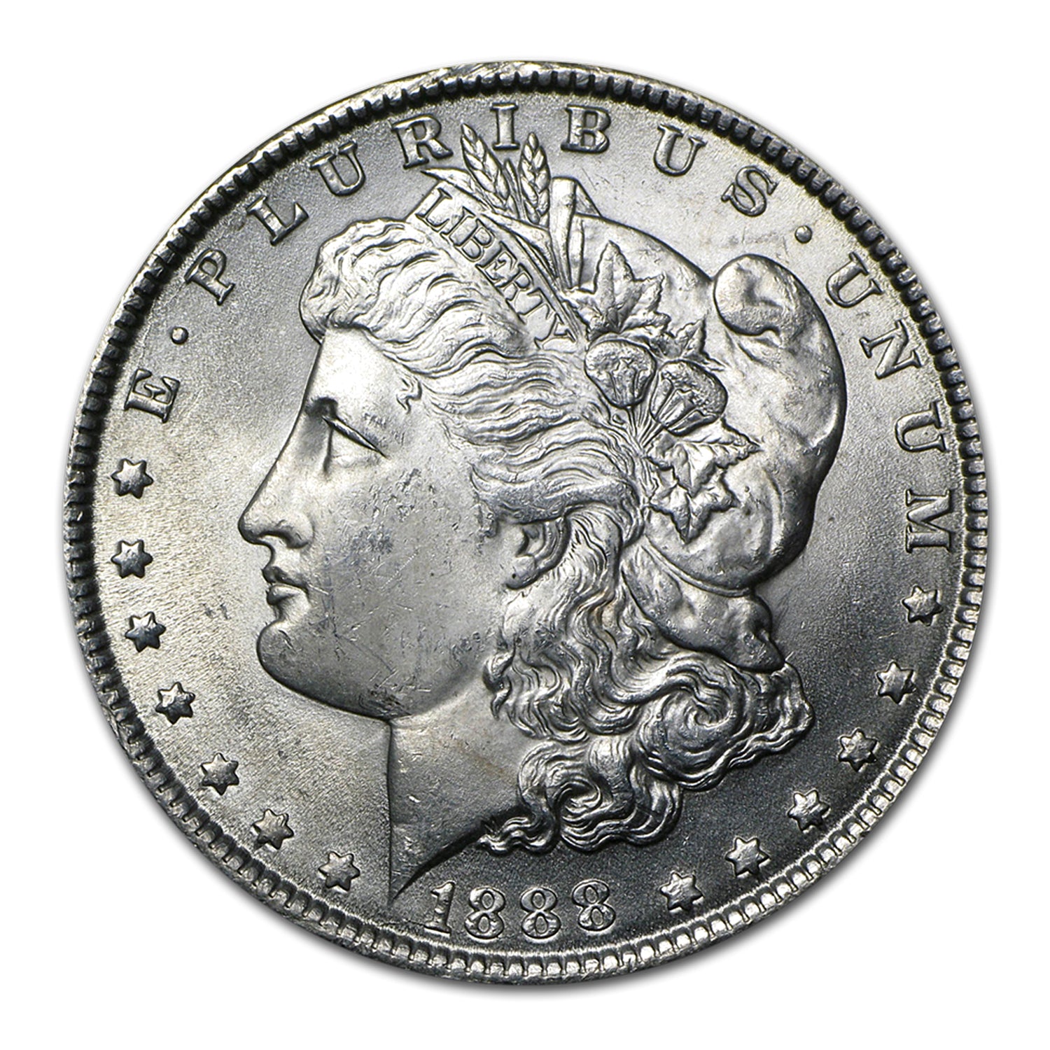 1888 O Morgan Silver Dollar $1 Brilliant Uncirculated BU 90% Silver-1