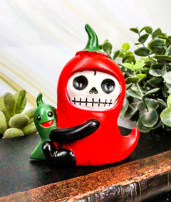 Furrybones Skeleton Chilito Hot Red Chili Pepper Figurine 3.25"H-1