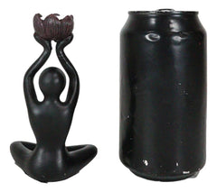 Black Yoga Meditation Avatar With 7 Chakra Zone Colors Backflow Incense Burner-8