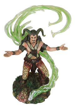 Earth Elemental Bender Wizard Sorcerer Satyr Pan Faunus Summoning Magic Statue-7