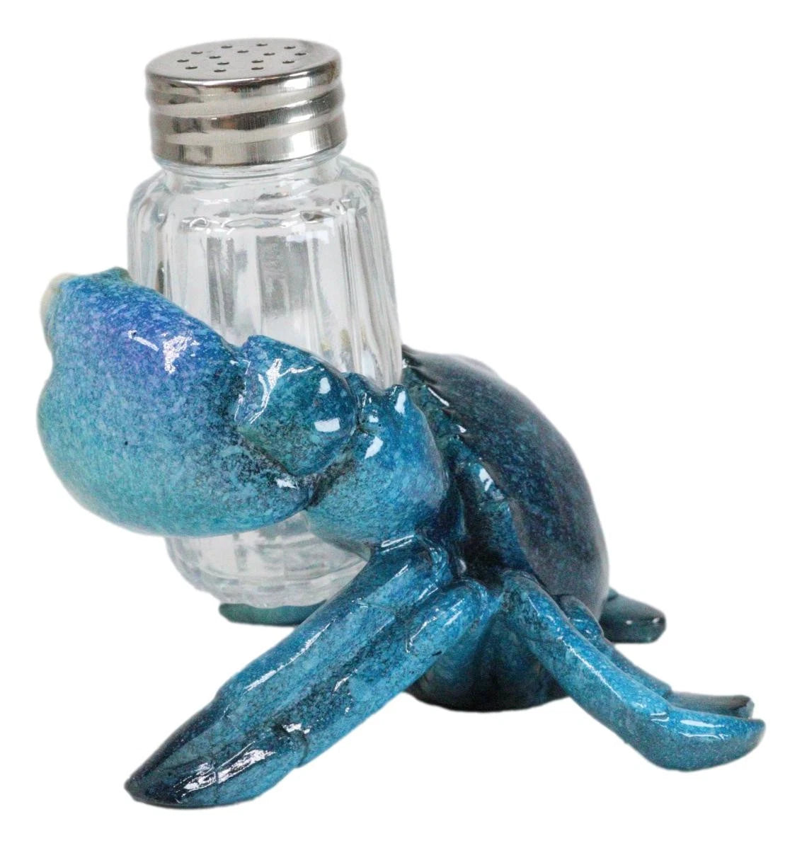 Nautical Ocean Marine Blue Crab Salt And Pepper Shakers Holder Figurine Set-9
