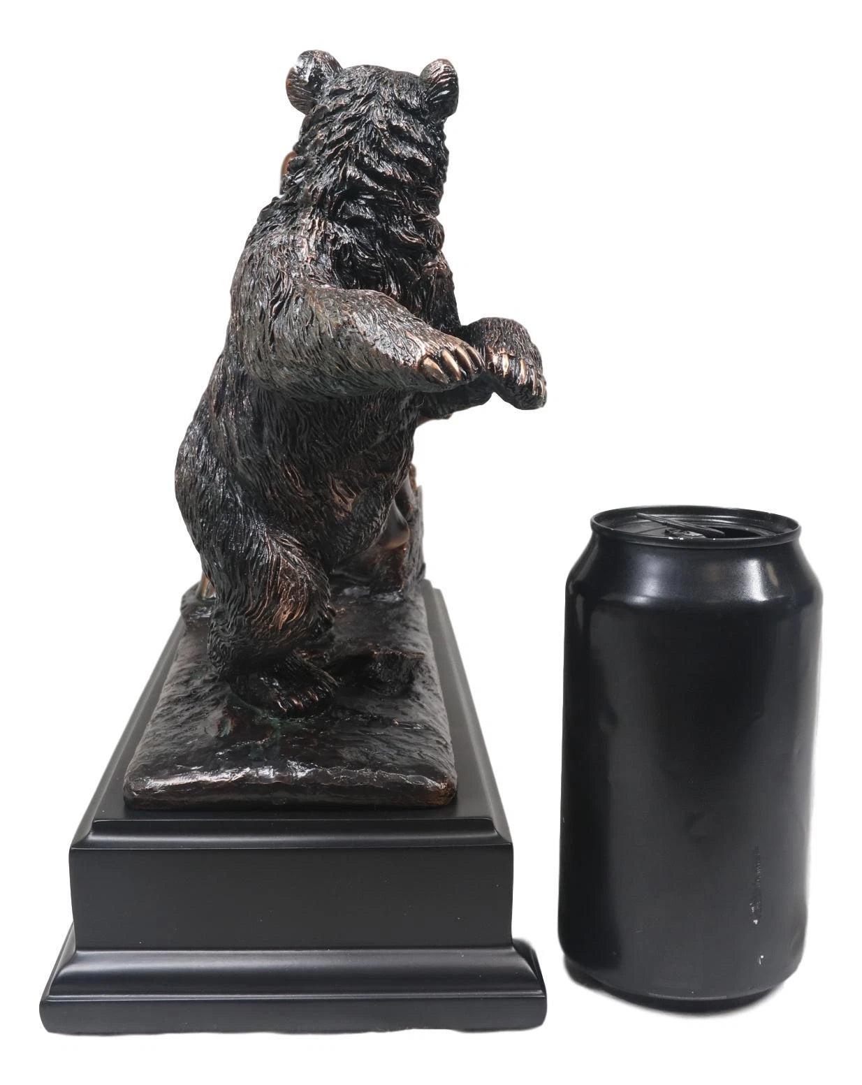 Wall Street Stock Market Signature Charging Bull With Conceding Bear Statue-8
