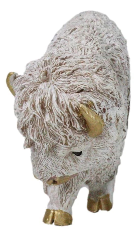 Native American Sacred White Bison Buffalo Decorative Wall Sculpture Relief-8