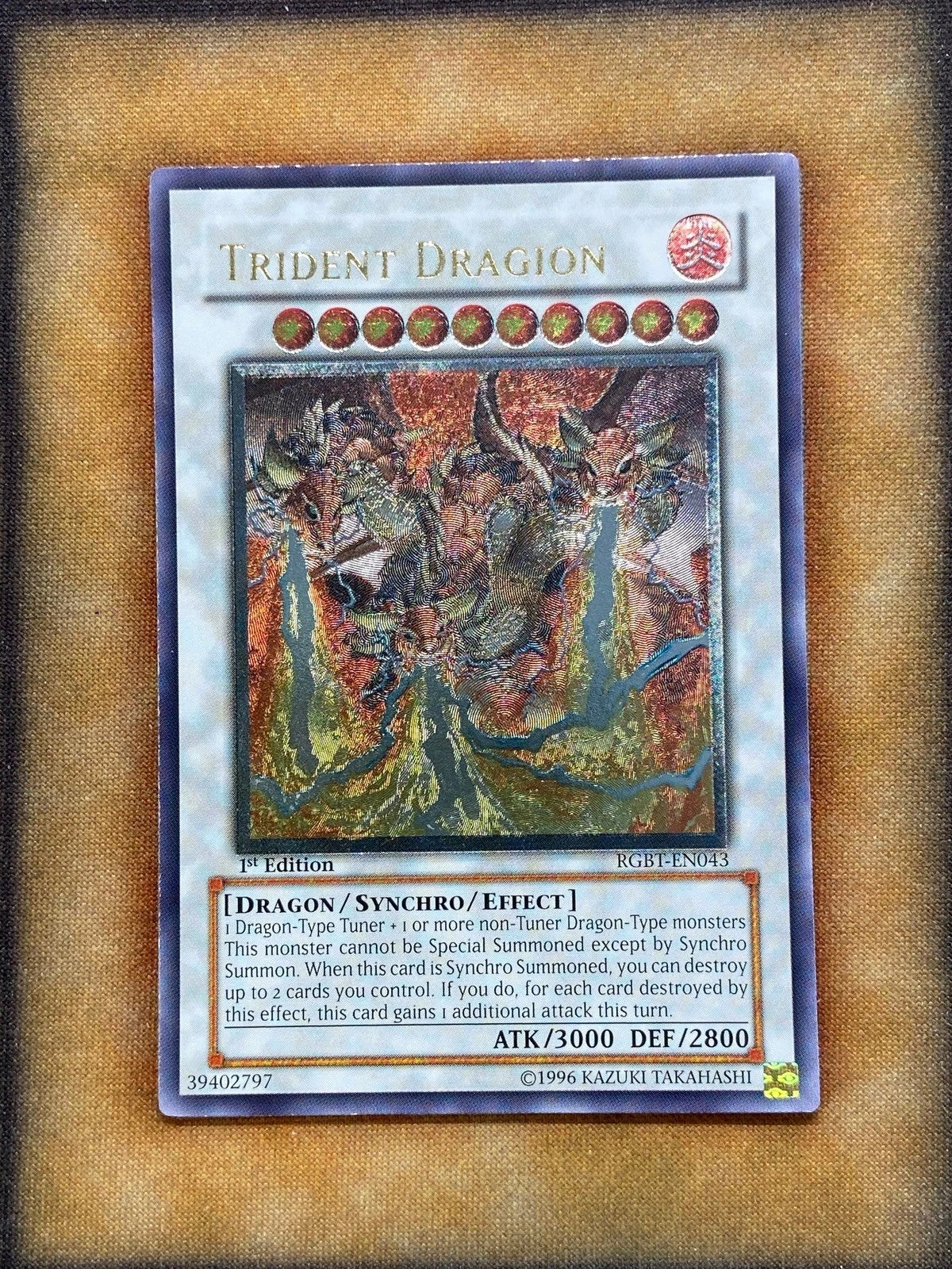 Yugioh Trident Dragion RGBT-EN043 Ultimate Rare 1st Ed LP-1