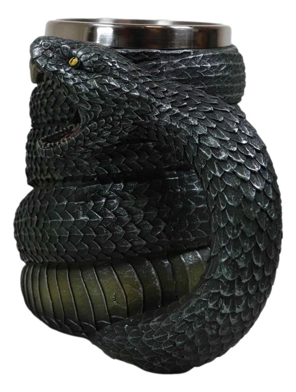Realistic Ferocious Slithering Serpent Snake With Venomous Fangs Coffee Mug Cup-9