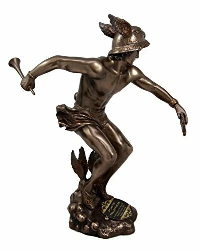 Greek Roman Olympian Deity Hermes Mercury God Of Messengers & Thieves Figurine-8