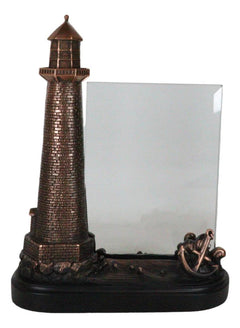 Nautical Marine Lighthouse And Ship Anchor Figurine With 5"X7" Engravable Glass-8