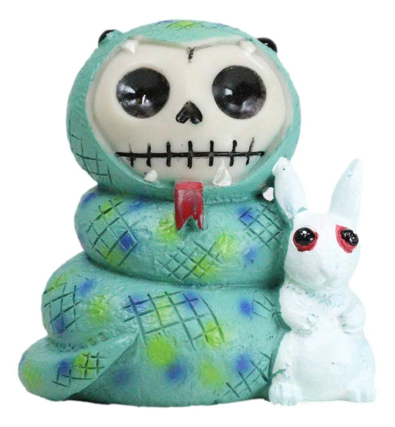Furrybones Sstevie Serpent Snake With White Rabbit Skeleton Furry Bones Figurine-6