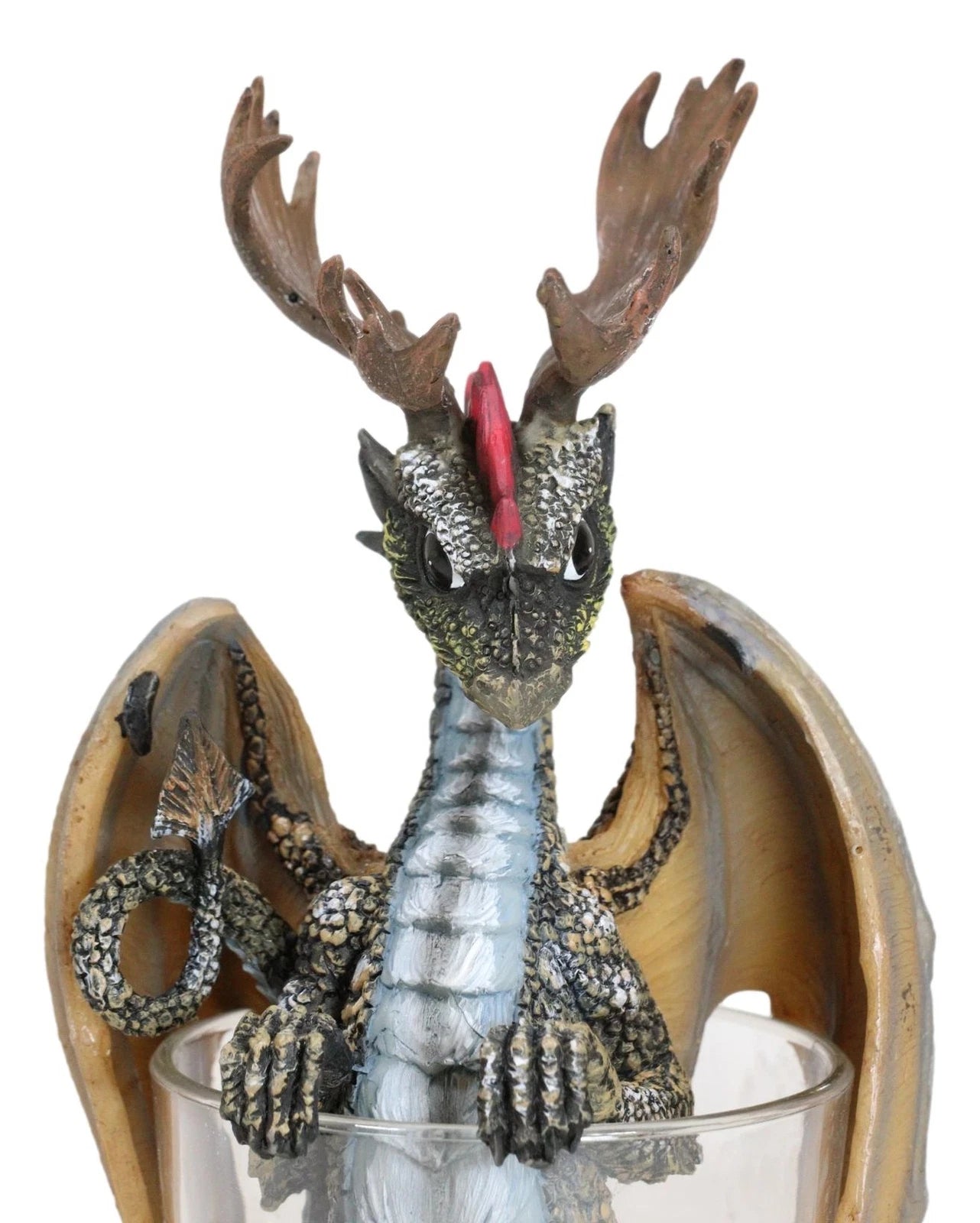 Cocktail Spirit Drunken Vodka Elk Moose Dragon Statue Fantasy Decor Figurine-10