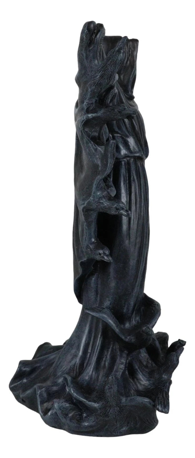 The Dark Lord Boogeyman Black Death Grim Reaper With Raven Crows Figurine-9
