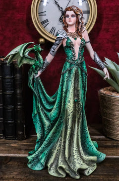 Seductive Elphaba Dragon Witch Doctor Warrior Statue 10"H By Nene Thomas-1