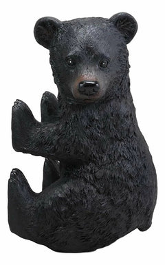 Large Stinky Stool Pooping Black Bear Toilet Paper Holder Decor Figurine 13.5"H-3