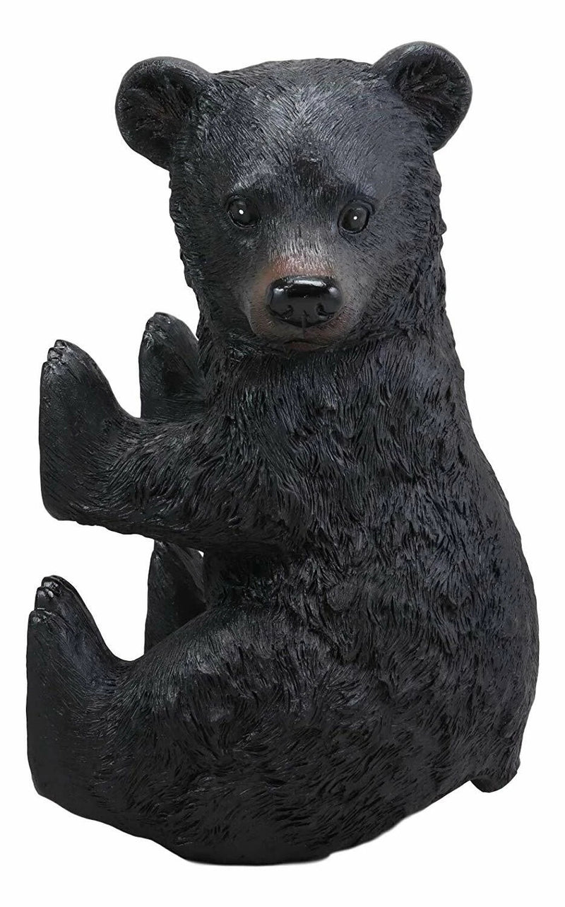 Large Stinky Stool Pooping Black Bear Toilet Paper Holder Decor Figurine 13.5"H-3