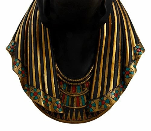 Egyptian Deity Anubis God Of Afterlife Bust Wall Plaque 15.5"H Figurine-7