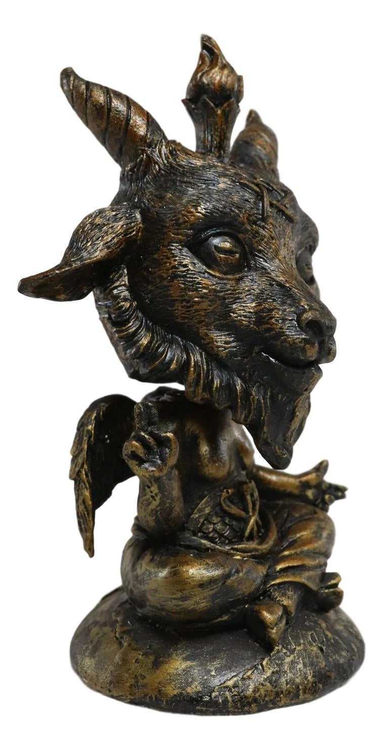 Sabbatic Goat Of Mendes Samael Lilith Baphomet Bobblehead Figurine-7