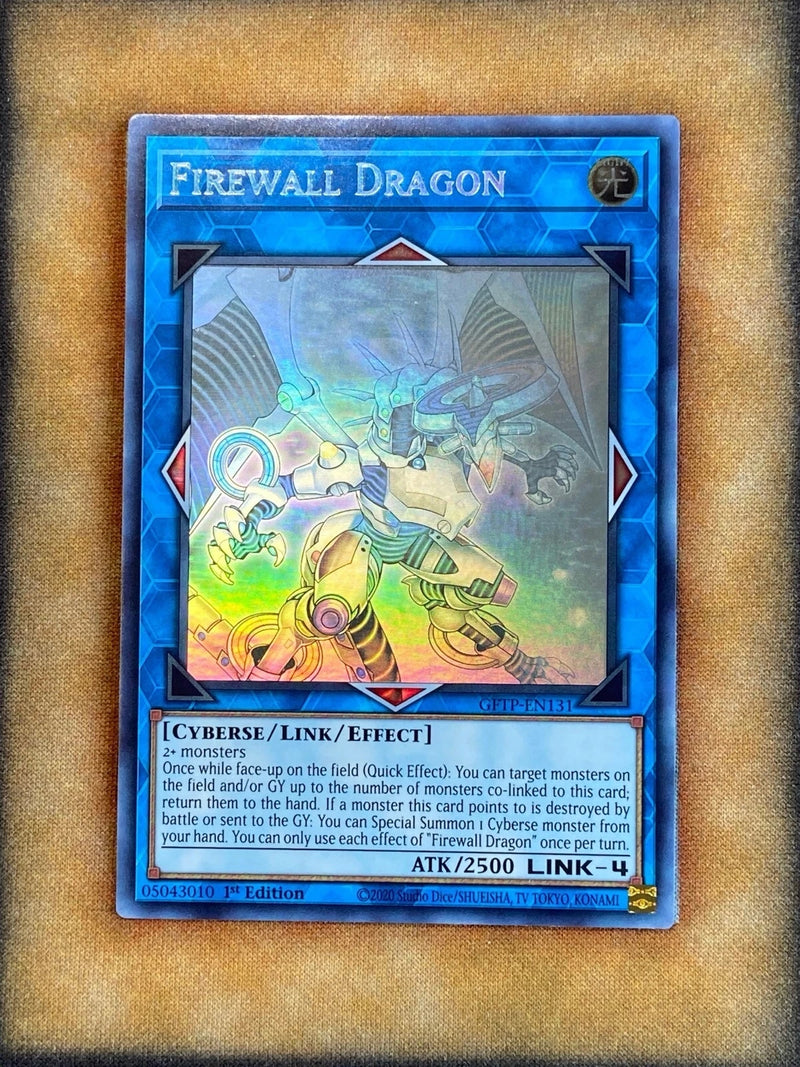 Yugioh Firewall Dragon GFTP-EN131 Ghost Rare Alt Art 1st Ed NM-1