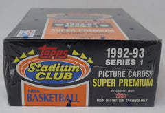 1992/93 Topps Stadium Club Basketball Series 1 Box (36/15)-3